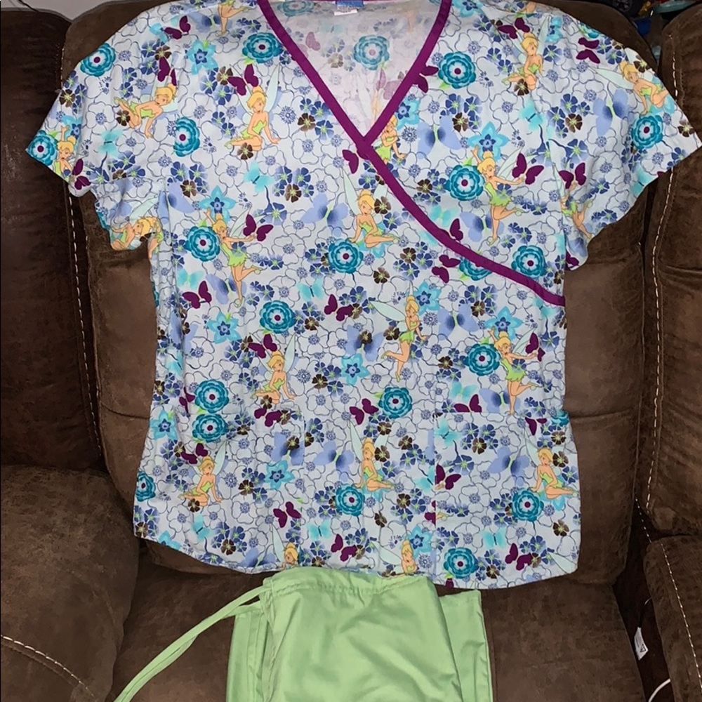 Tinkerbell scrubs with pants